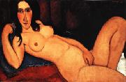 Reclining Nude with Loose Hair